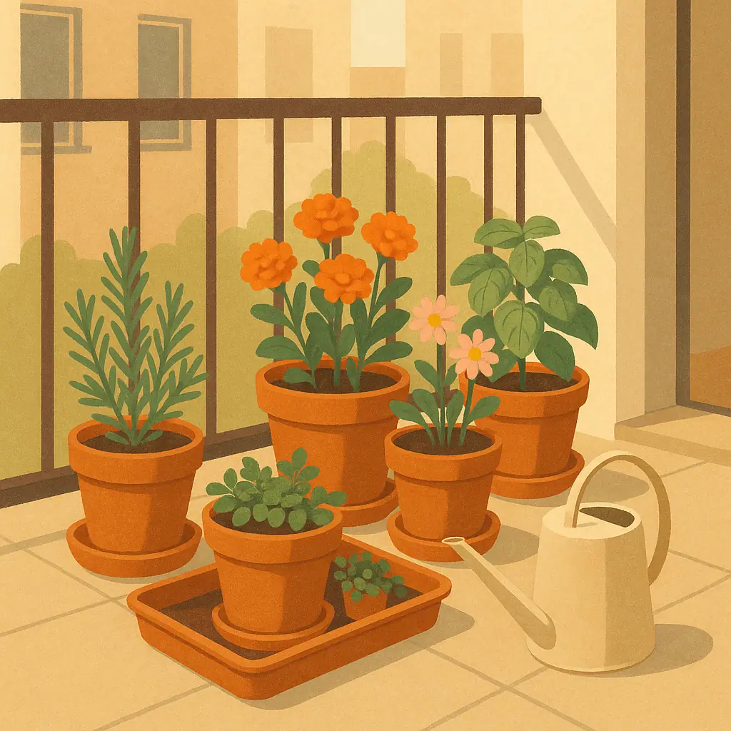 How to Keep Balcony Planters From Dripping Downstairs